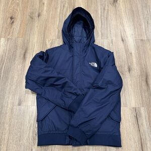 {preloved} Boy’s The North Face Blue Puffer Jacket with Hood